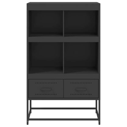Skåp DIV. Svart 68x39x111,5 cm stål