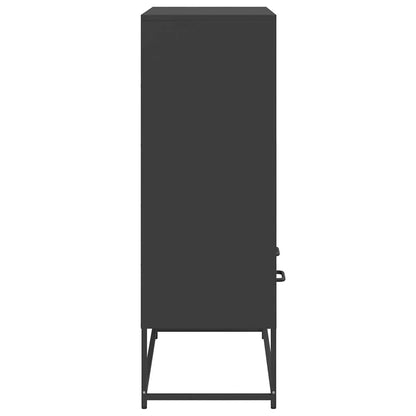 Skåp DIV. Svart 68x39x111,5 cm stål