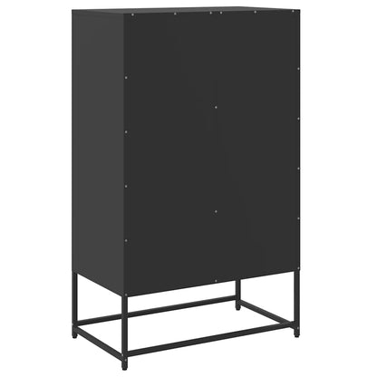 Skåp DIV. Svart 68x39x111,5 cm stål