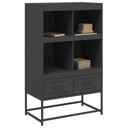 Skåp DIV. Svart 68x39x111,5 cm stål
