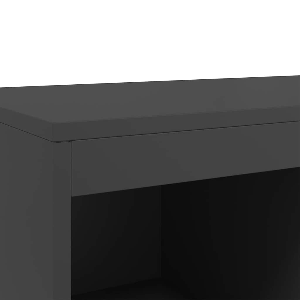 Skåp DIV. Svart 68x39x111,5 cm stål