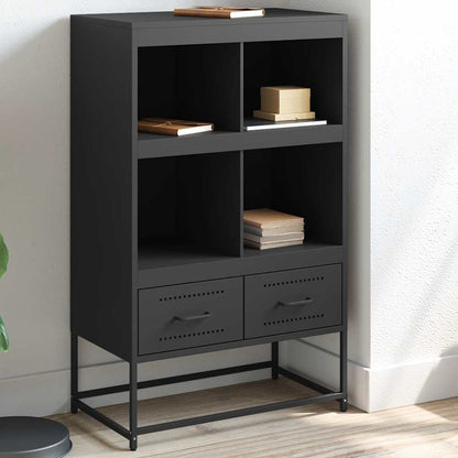 Skåp DIV. Svart 68x39x111,5 cm stål