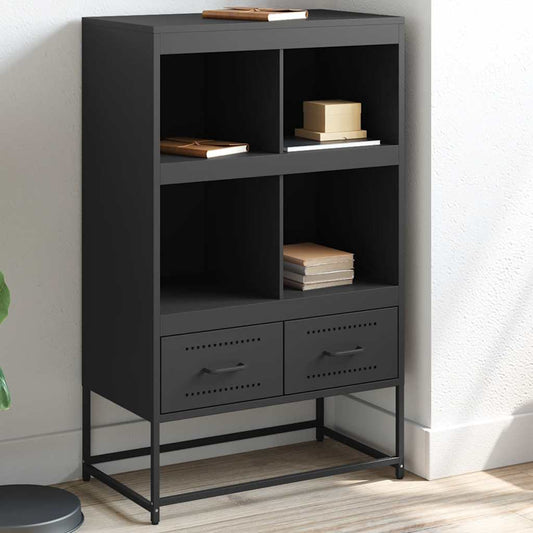 Skåp DIV. Svart 68x39x111,5 cm stål