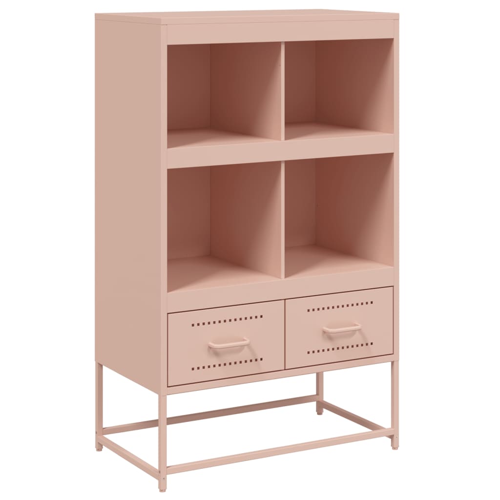 Skåp DIV. rosa 68x39x111,5 cm stål