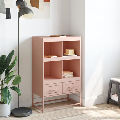 Skåp DIV. rosa 68x39x111,5 cm stål