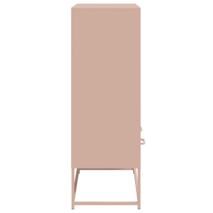 Skåp DIV. rosa 68x39x111,5 cm stål