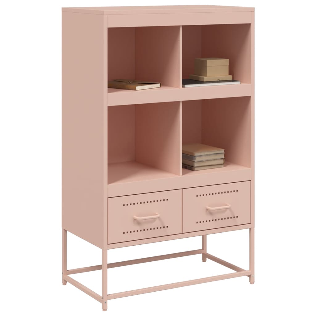 Skåp DIV. rosa 68x39x111,5 cm stål