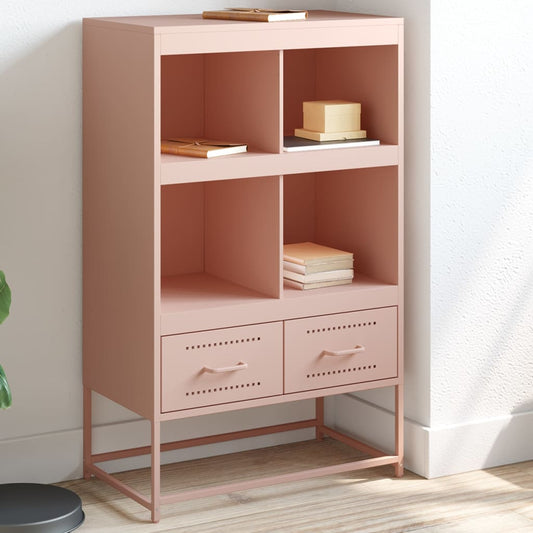 Skåp DIV. rosa 68x39x111,5 cm stål
