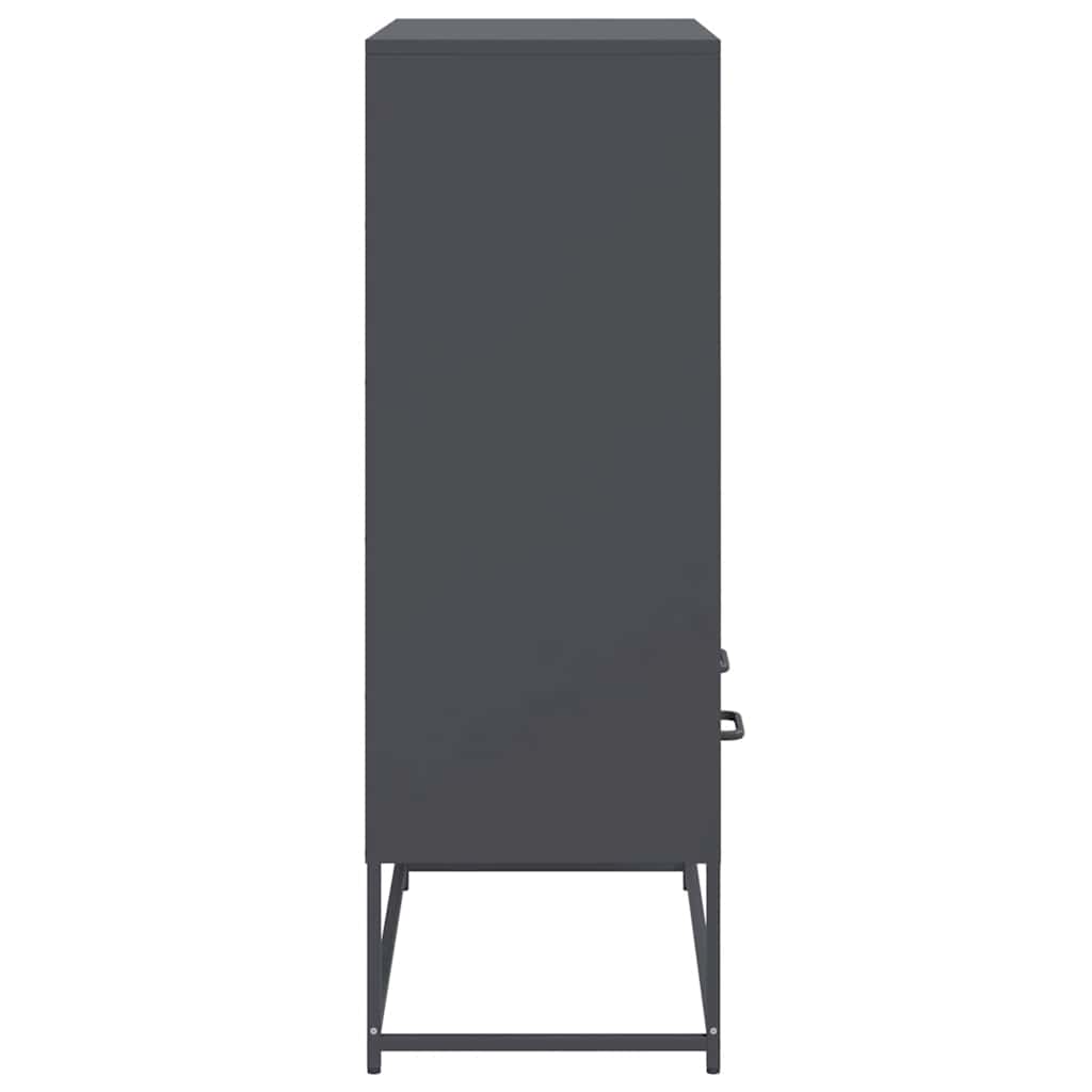 Skåp DIV. antracit 68x39x111,5 cm stål