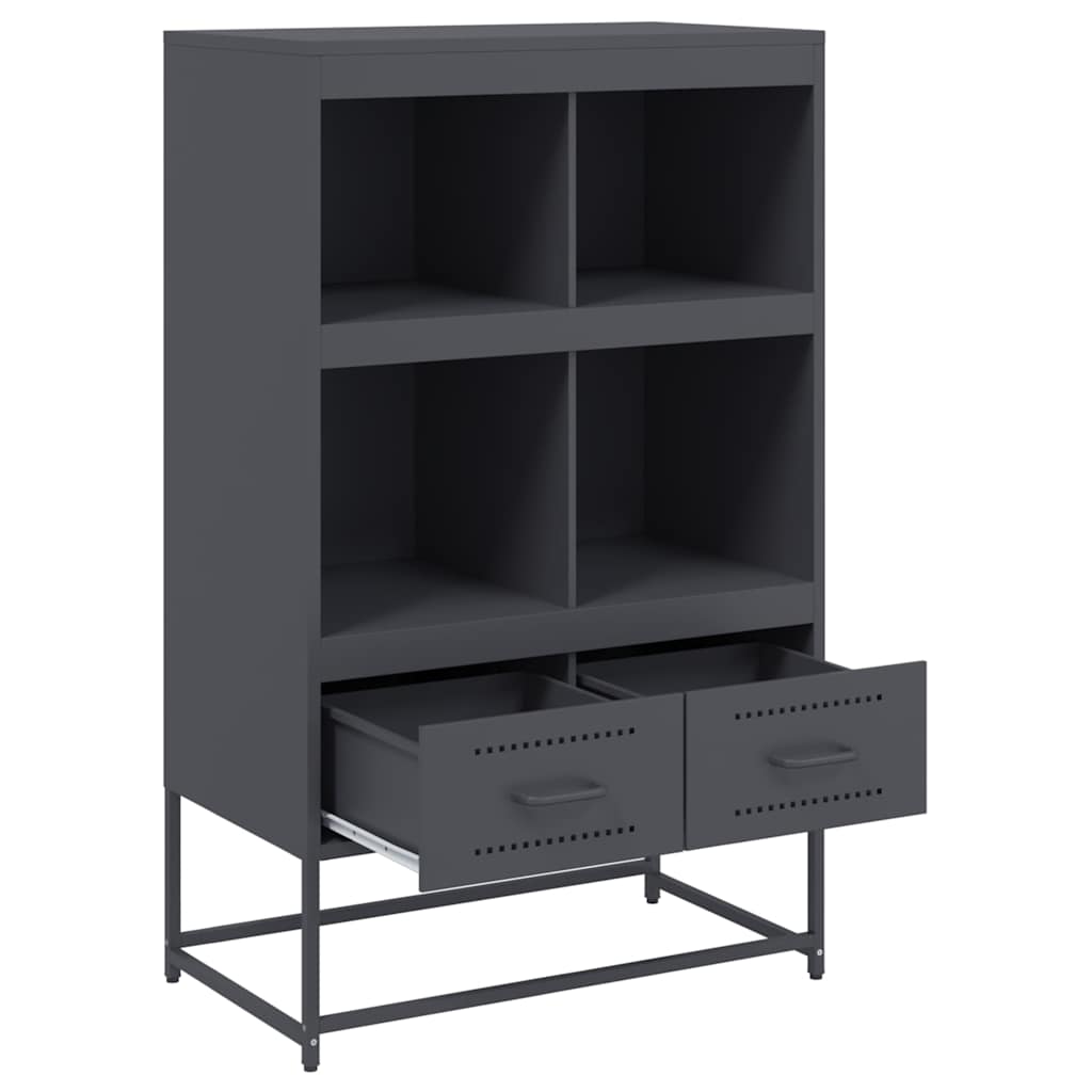 Skåp DIV. antracit 68x39x111,5 cm stål