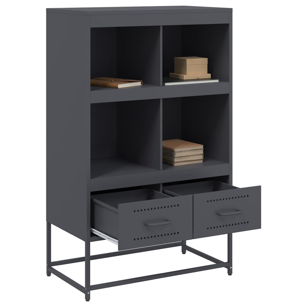 Skåp DIV. antracit 68x39x111,5 cm stål