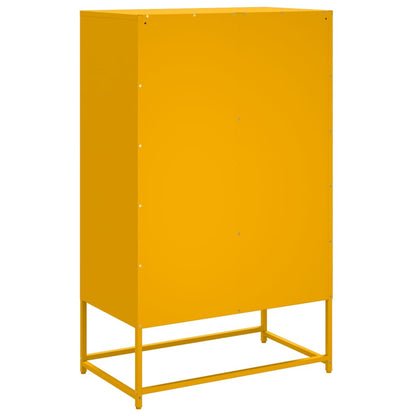 Skåp DIV. senapsgul 68x39x111,5 cm stål