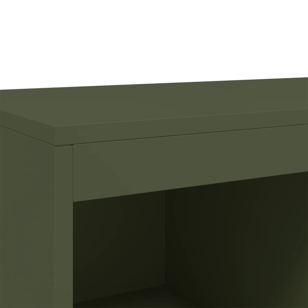 Skåp DIV. olivgrön 68x39 x111,5 cm stål