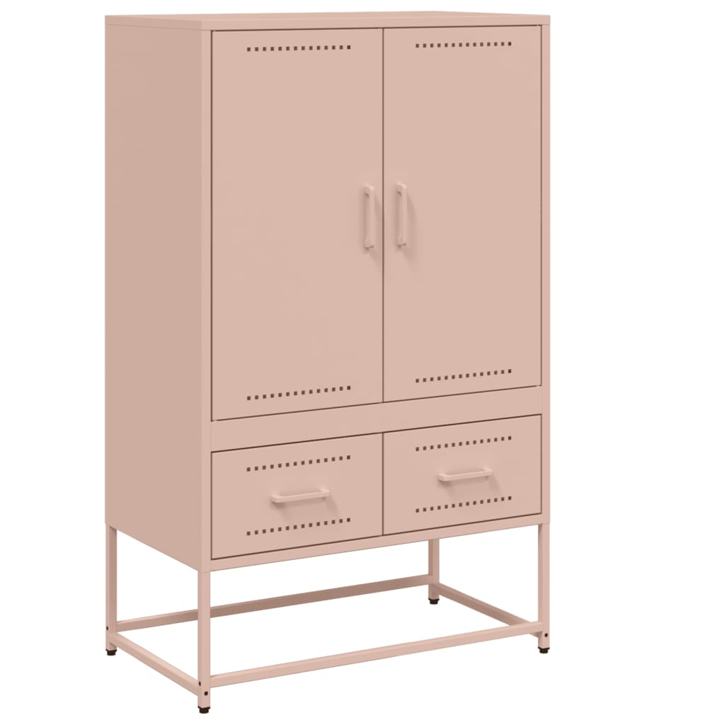Skåp DIV. rosa 68x39x111,5 cm stål