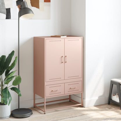 Skåp DIV. rosa 68x39x111,5 cm stål