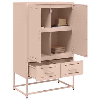Skåp DIV. rosa 68x39x111,5 cm stål