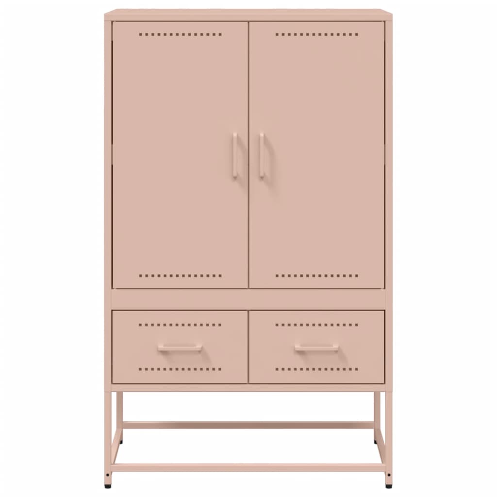 Skåp DIV. rosa 68x39x111,5 cm stål