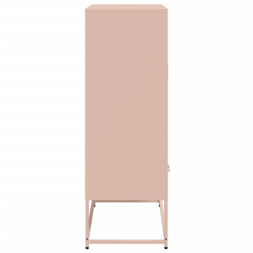 Skåp DIV. rosa 68x39x111,5 cm stål