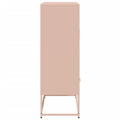 Skåp DIV. rosa 68x39x111,5 cm stål