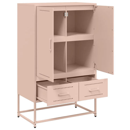 Skåp DIV. rosa 68x39x111,5 cm stål