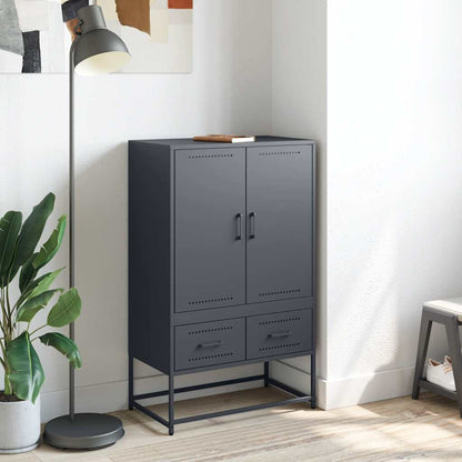 Skåp DIV. antracit 68x39x111,5 cm stål