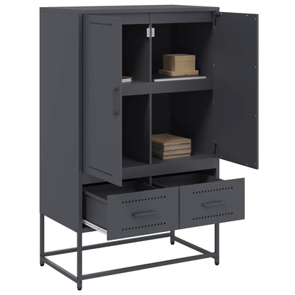Skåp DIV. antracit 68x39x111,5 cm stål