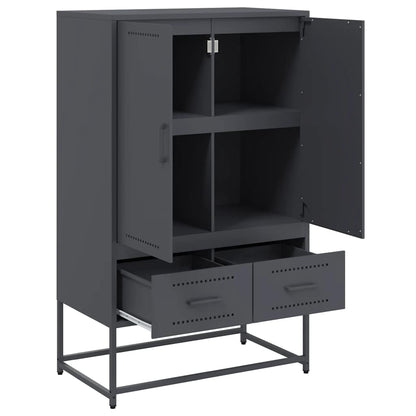 Skåp DIV. antracit 68x39x111,5 cm stål