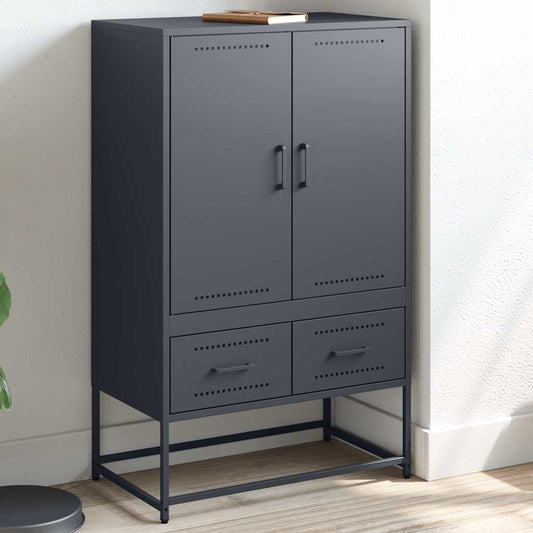 Skåp DIV. antracit 68x39x111,5 cm stål