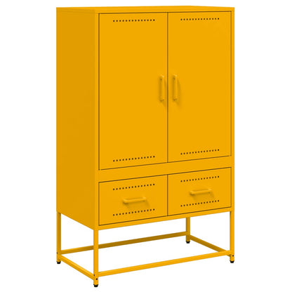Skåp DIV. senapsgul 68x39x111,5 cm stål