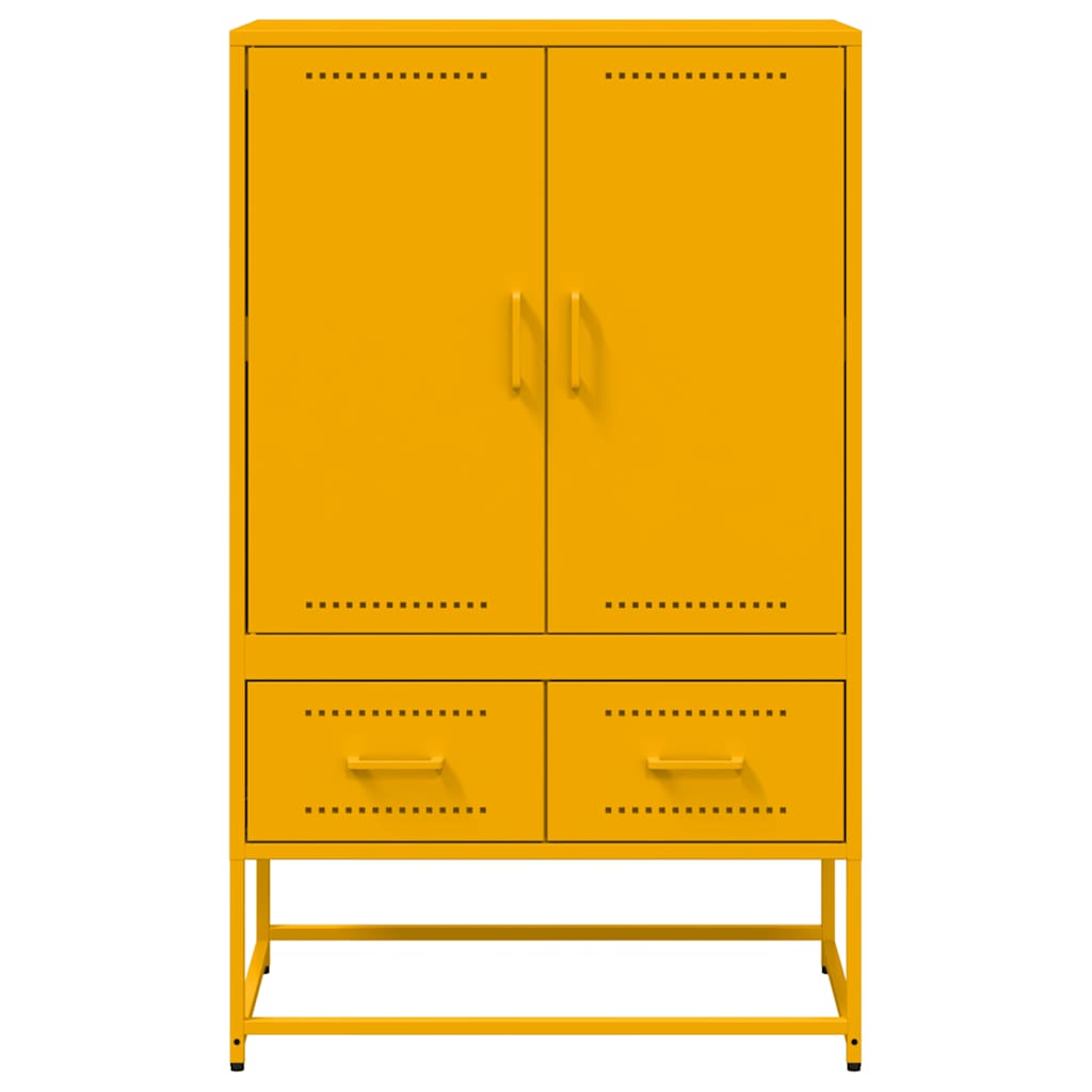 Skåp DIV. senapsgul 68x39x111,5 cm stål