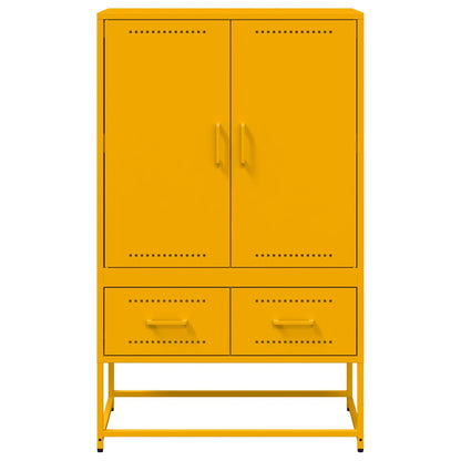Skåp DIV. senapsgul 68x39x111,5 cm stål