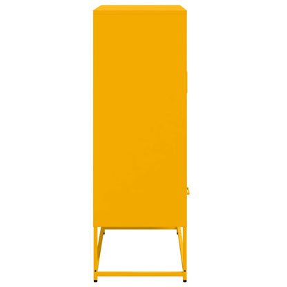 Skåp DIV. senapsgul 68x39x111,5 cm stål