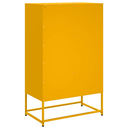 Skåp DIV. senapsgul 68x39x111,5 cm stål
