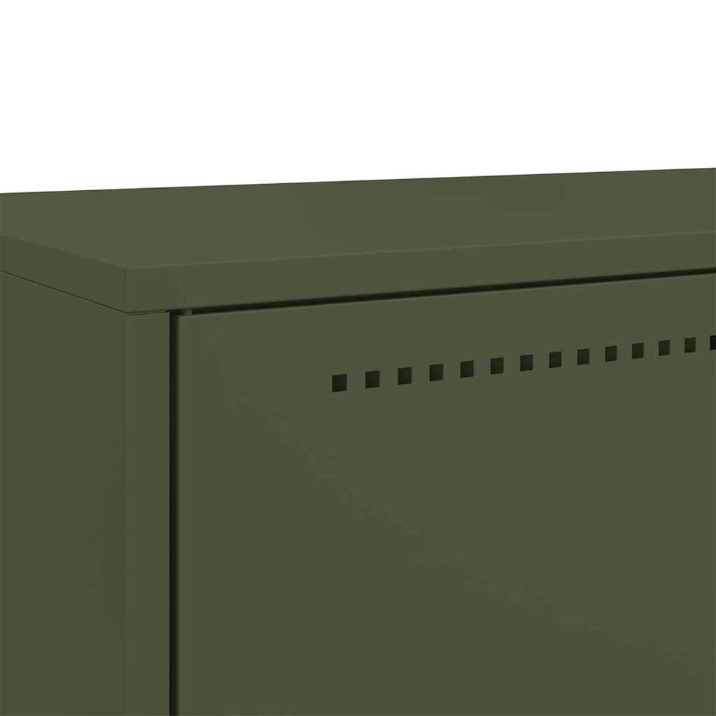 Skåp DIV. olivgrön 68x39 x111,5 cm stål
