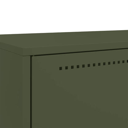 Skåp DIV. olivgrön 68x39 x111,5 cm stål