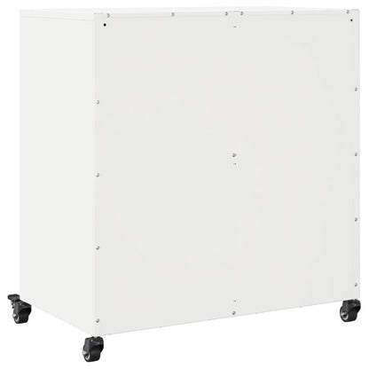 Skänk Vit 68x39x72 cm stål