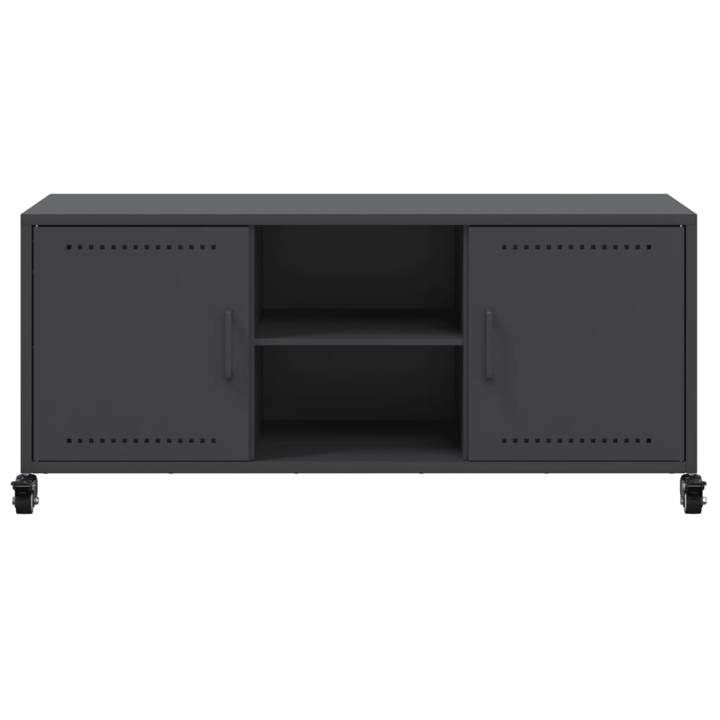 TV-Möbel DIV. TV-Bänk Svart 100,5x39x43,5 cm stål