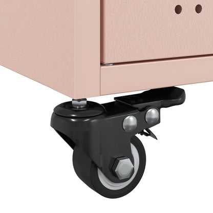 Soffbord DIV. rosa 68x50x43,5 cm stål