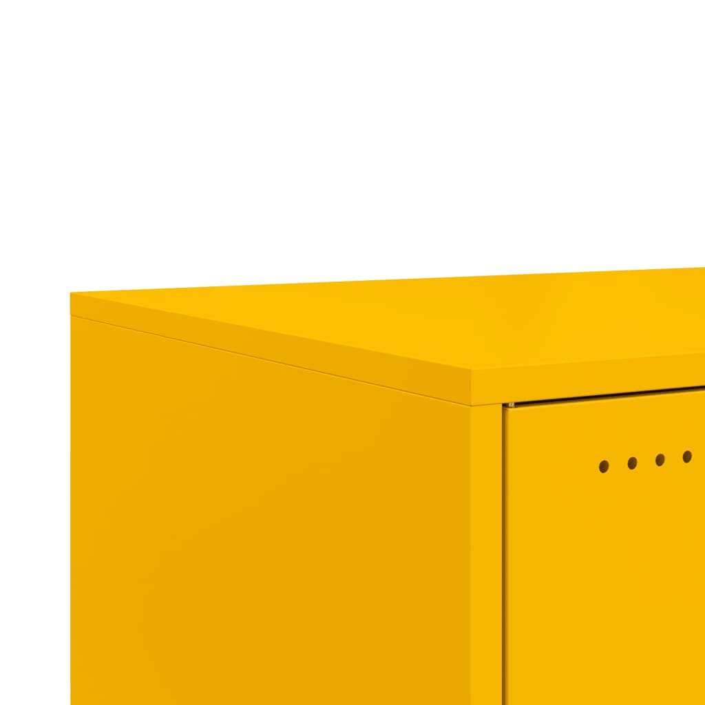 Soffbord DIV. senapsgul 68x50x43,5 cm stål