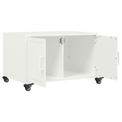 Soffbord Vit 68x50x43,5 cm stål