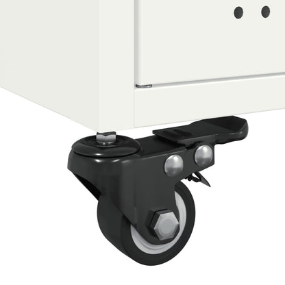 Soffbord Vit 68x50x43,5 cm stål