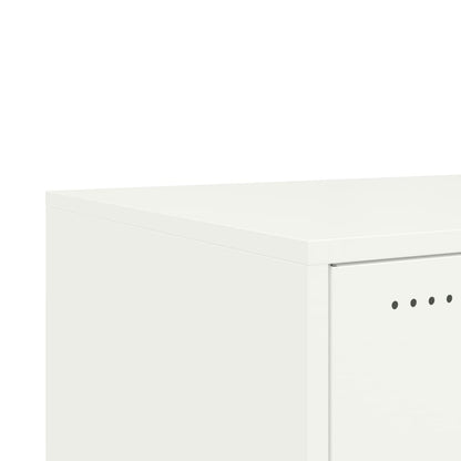 Soffbord Vit 68x50x43,5 cm stål