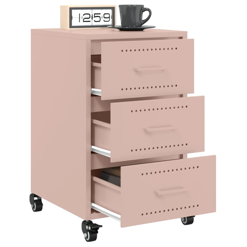 Sängbord Nattduksbord DIV. rosa 36x39x59 cm stål