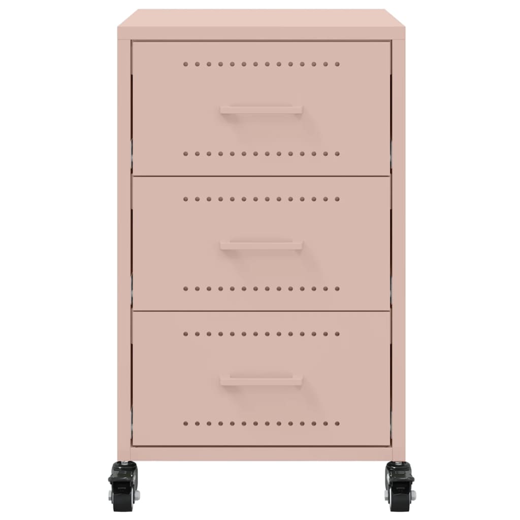 Sängbord Nattduksbord DIV. rosa 36x39x59 cm stål
