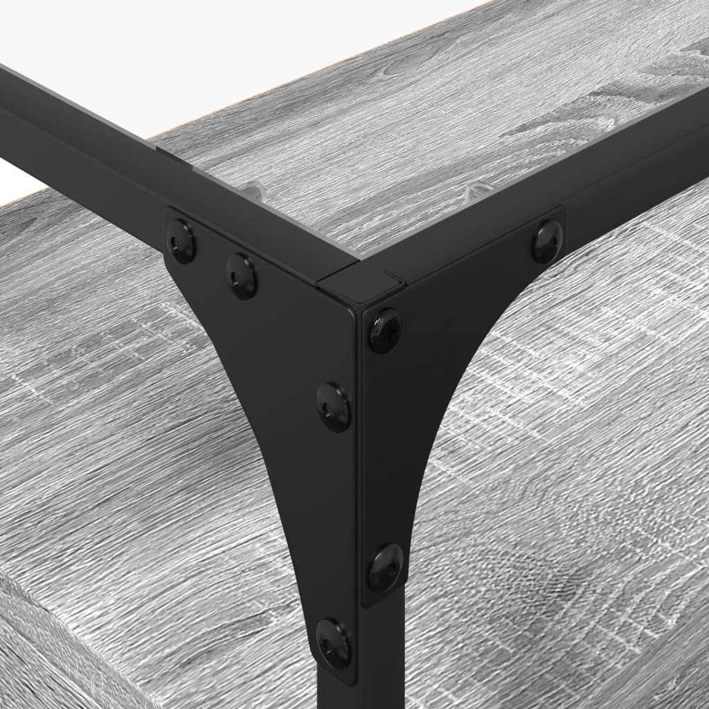 TV-Möbel Sonoma Grå TV-Bänk med glasskiva 98x35x51 cm