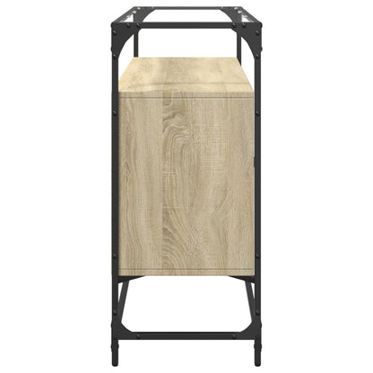 Skänk Sonoma Ek med glasskiva 98x35x81 cm