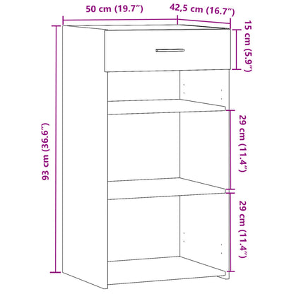 Skänk Vit 50x42,5x93 cm