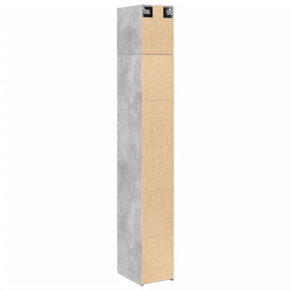 Skåp Betonggrå 30x42,5x225 cm