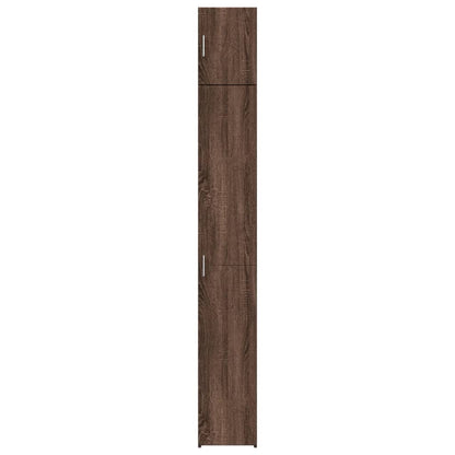 Skåp Brun Ek smalt 30x42,5x225 cm