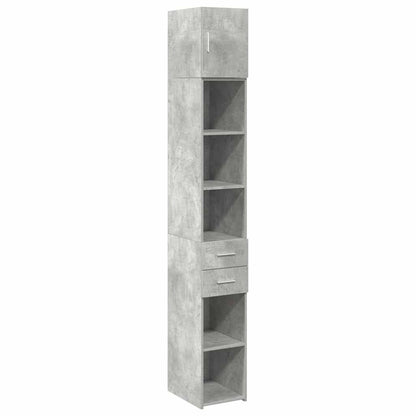 Skåp Betonggrå 30x42,5x225 cm